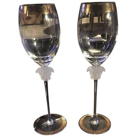 gianni versace wine glass|versace vintage glasses price.